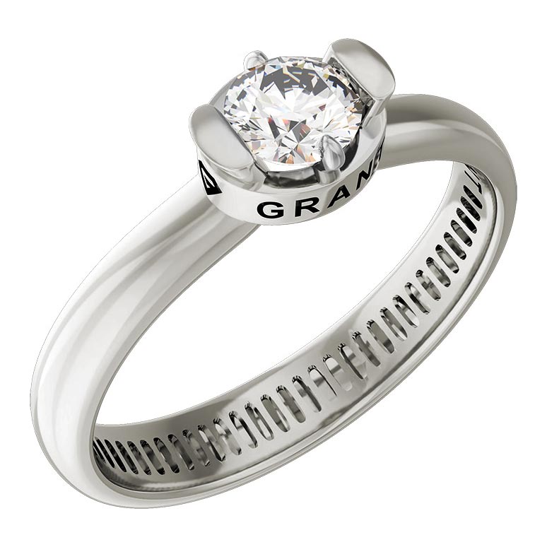Помолвочное кольцо из белого золота Grant 5101697 с бриллиантом