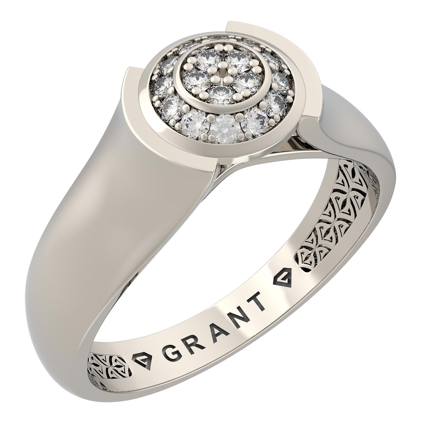 Кольцо из белого золота Grant 5101775 с бриллиантами
