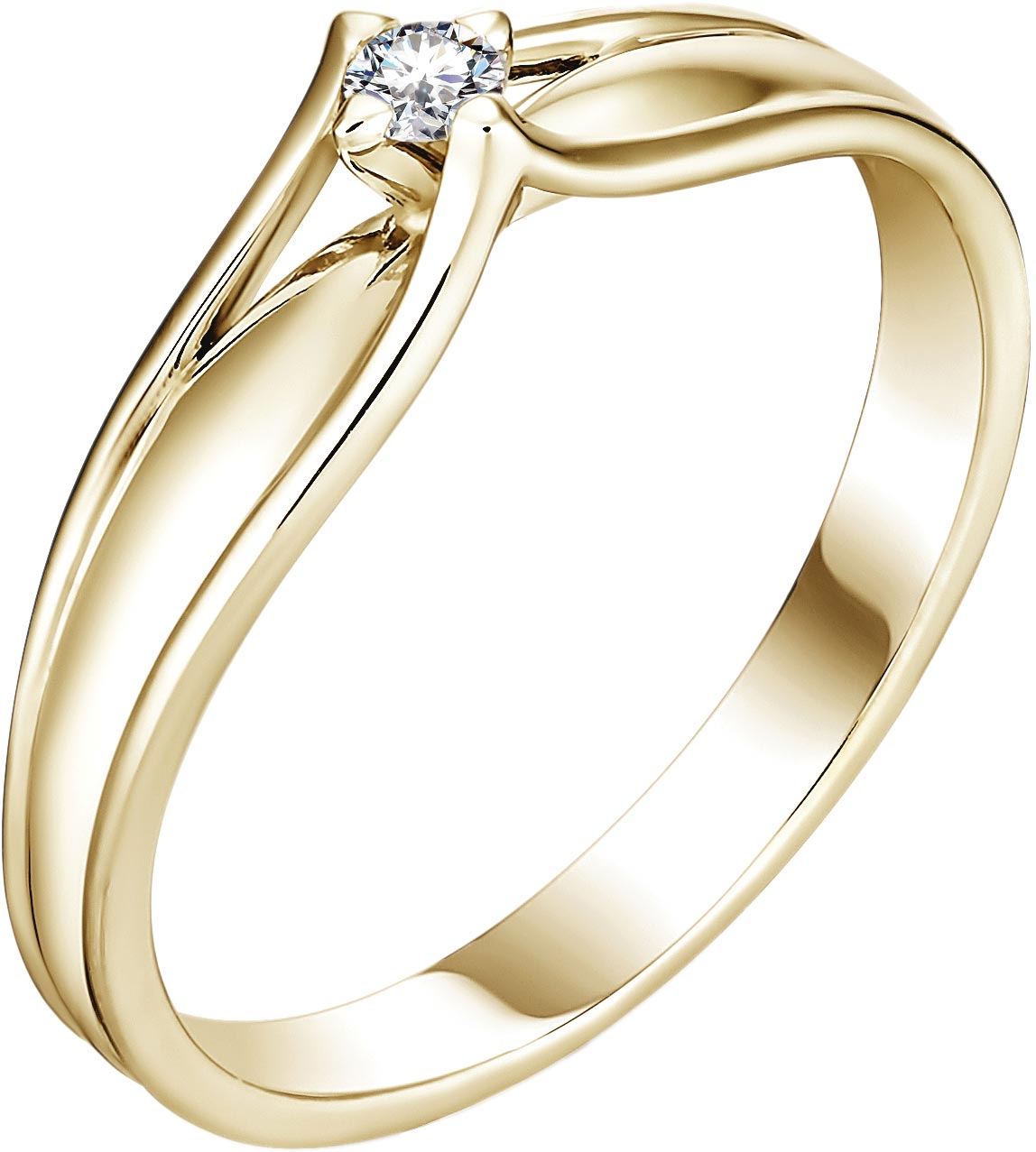 Золотое помолвочное кольцо Империал K0293-320 с бриллиантом