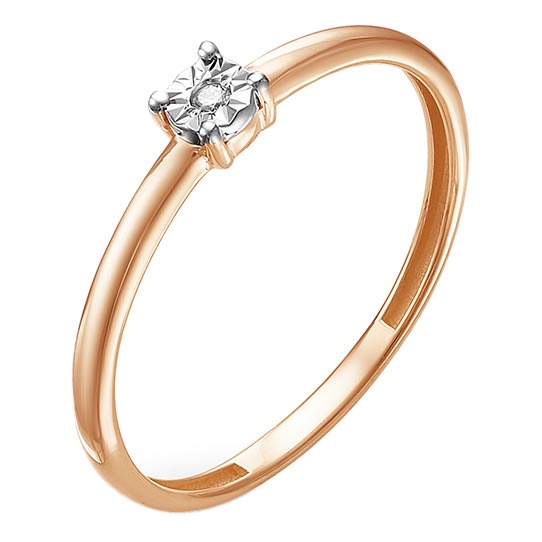 Золотое помолвочное кольцо Империал K0849-120 c бриллиантом