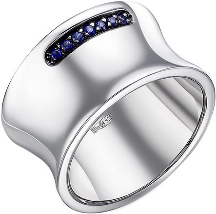 Серебряное кольцо Империал K1346/Ag-607/72 c сапфиром