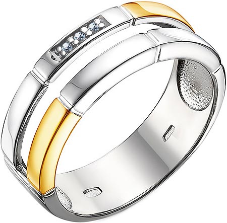 Серебряное кольцо Империал K1458/Ag-620POZ с бриллиантами