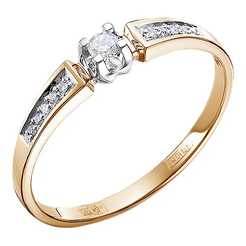 Золотое кольцо Империал K1490-120 c бриллиантом