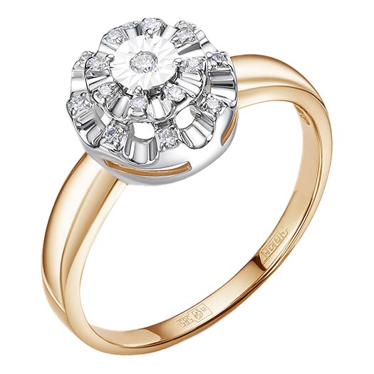 Золотое кольцо Империал K1632-120 c бриллиантом