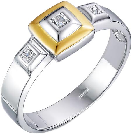 Серебряное кольцо Империал K1758/Ag-620POZ с бриллиантами