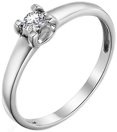 Помолвочное кольцо из белого золота Империал K2251-220 с бриллиантом