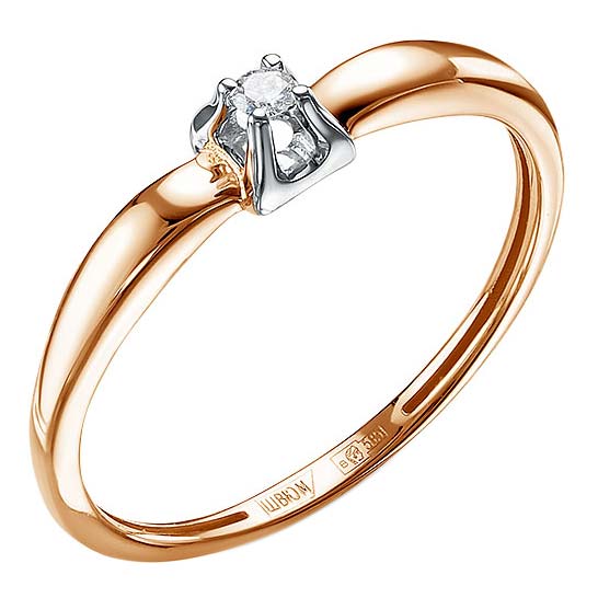 Золотое помолвочное кольцо Империал K2539-120 с бриллиантом