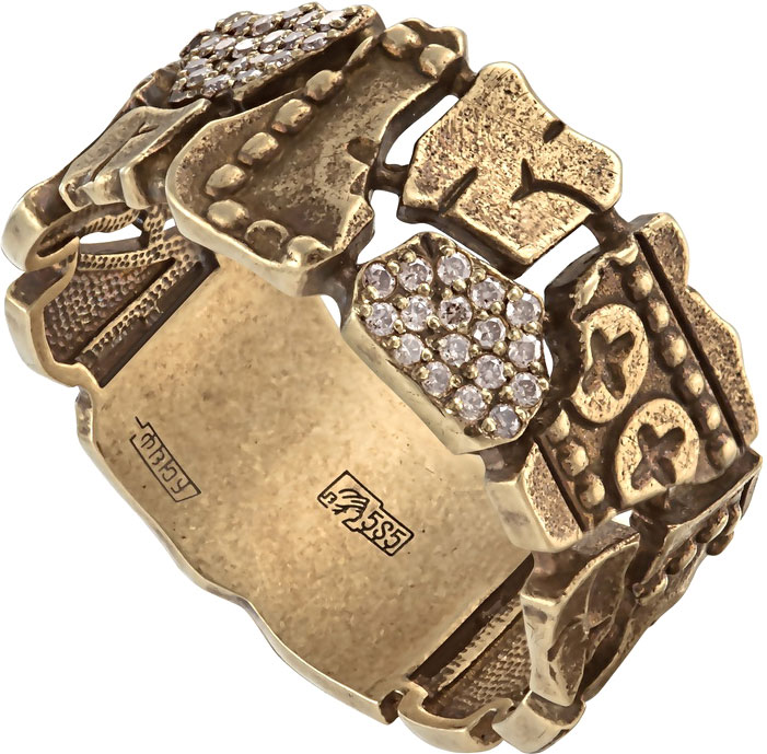 Золотое кольцо Kabarovsky 1-2525-6000 с бриллиантами