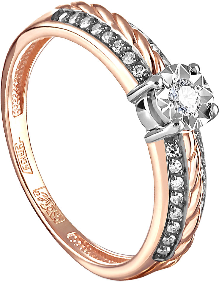Золотое кольцо Kabarovsky 11-01255-1000 с бриллиантами
