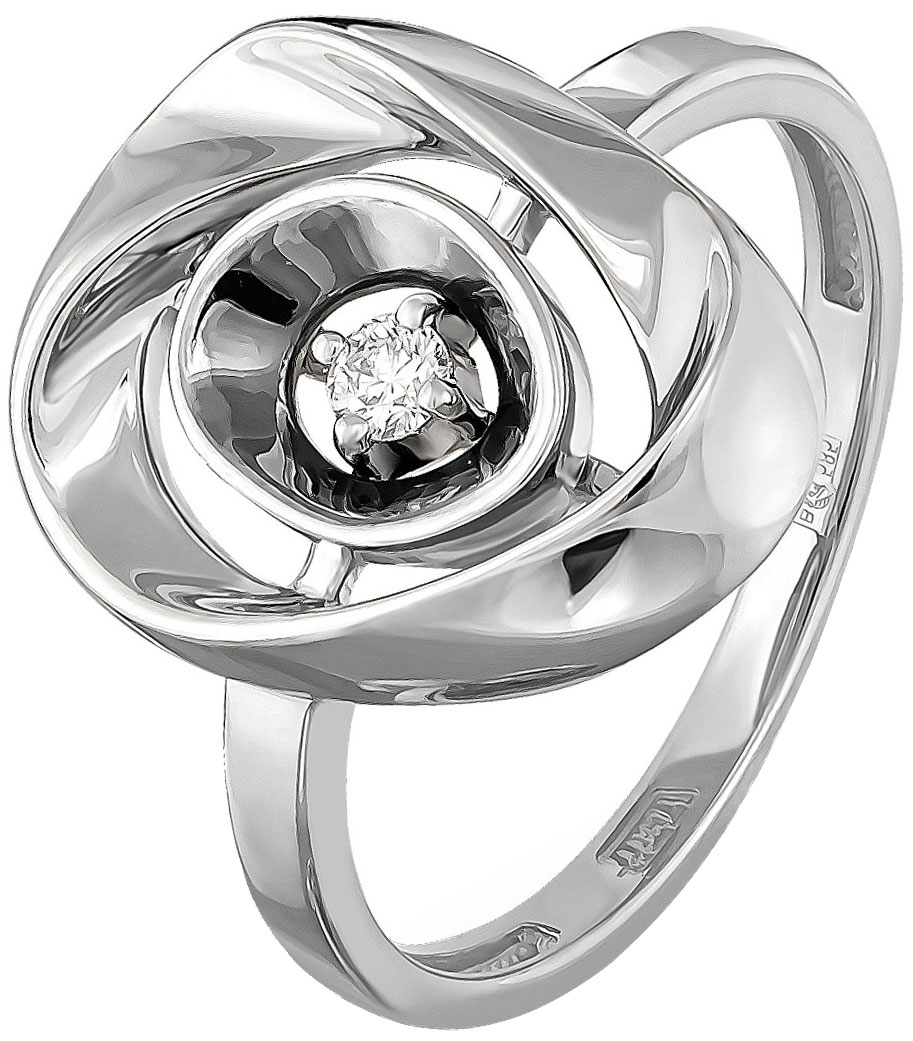 Кольцо из белого золота Kabarovsky 11-11001-1000 с бриллиантом