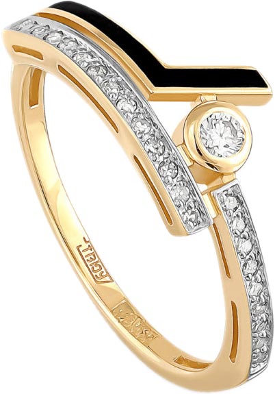 Золотое кольцо Kabarovsky 11-21050-1002 с бриллиантами