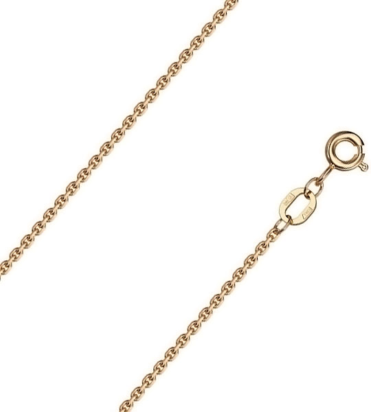 Золотая цепочка на шею Красцветмет NC-12-053-0-40 с якорным плетением