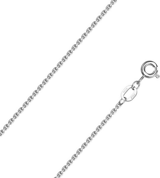 Серебряная цепочка на шею Красцветмет NC-22-053-3-0-40 с якорным плетением
