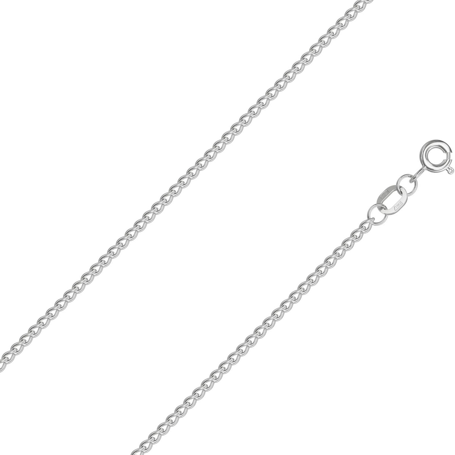 Серебряная цепочка на шею Красцветмет NC-22-061-3-0-50 с панцирным плетением
