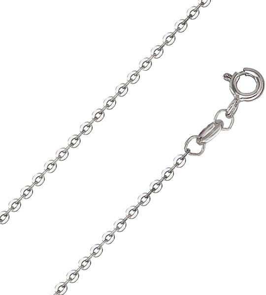 Серебряная цепочка на шею Красцветмет NC-22-039-3-0-35 с плетением шопард