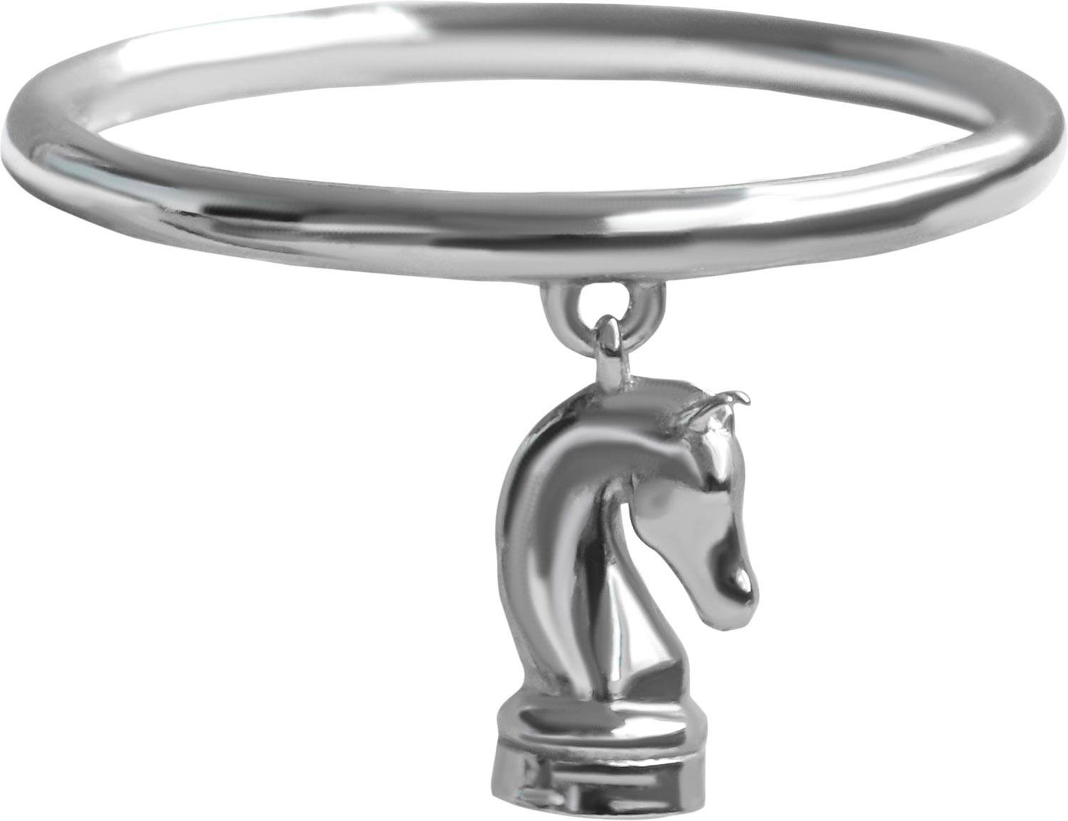 Серебряное наборное кольцо с подвеской ''Конь'' Lena Artemeva 12.01-l