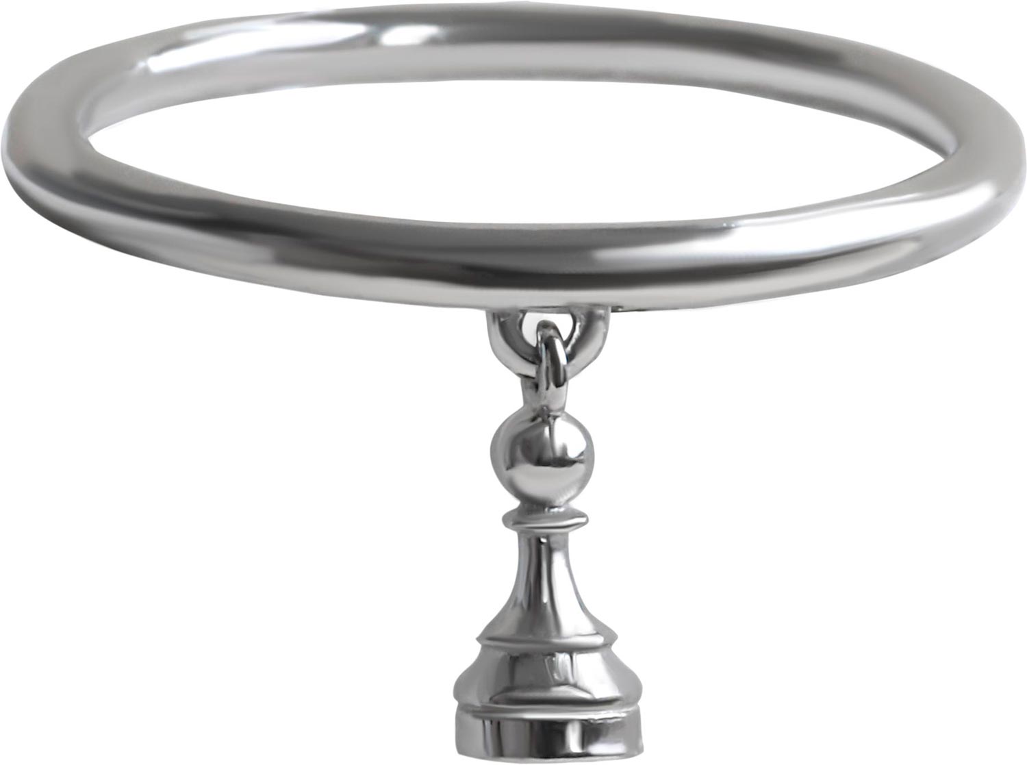 Серебряное наборное кольцо с подвеской ''Пешка'' Lena Artemeva 13.01-l