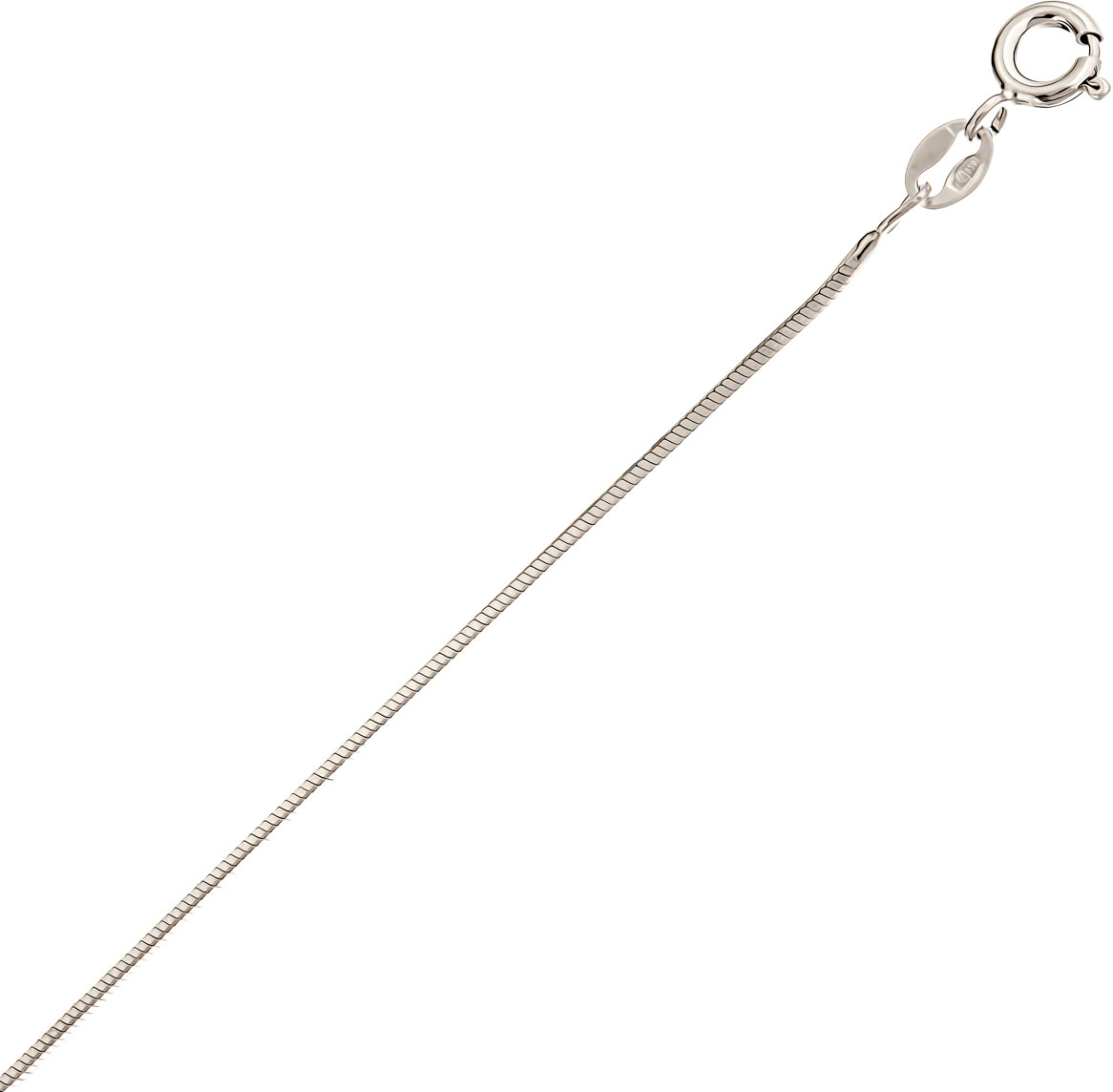 Серебряная цепочка на шею Madde IVi912Cw-N030-8 с плетением снейк