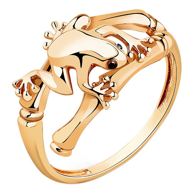 Золотое кольцо ''Лягушка'' Мастер Бриллиант 001-0609-0000-012