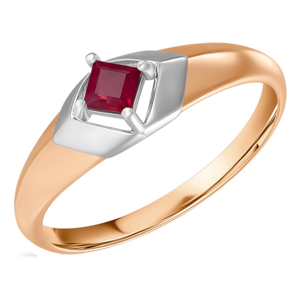 Золотое кольцо MIUZ Diamonds R01-C-L-35419-RU-r c рубином