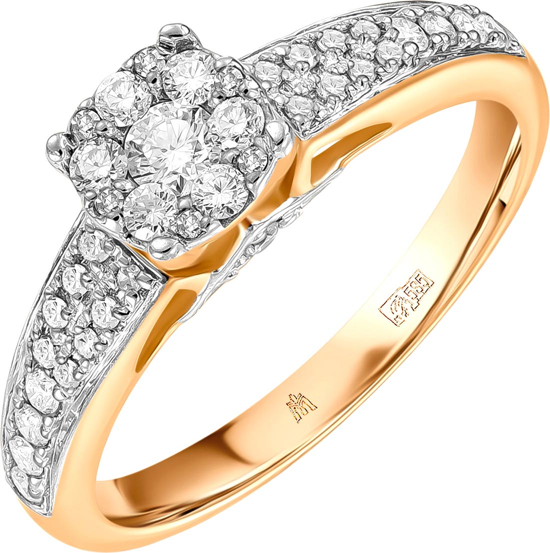 Золотое кольцо Лукас R01-D-33790-r с бриллиантами
