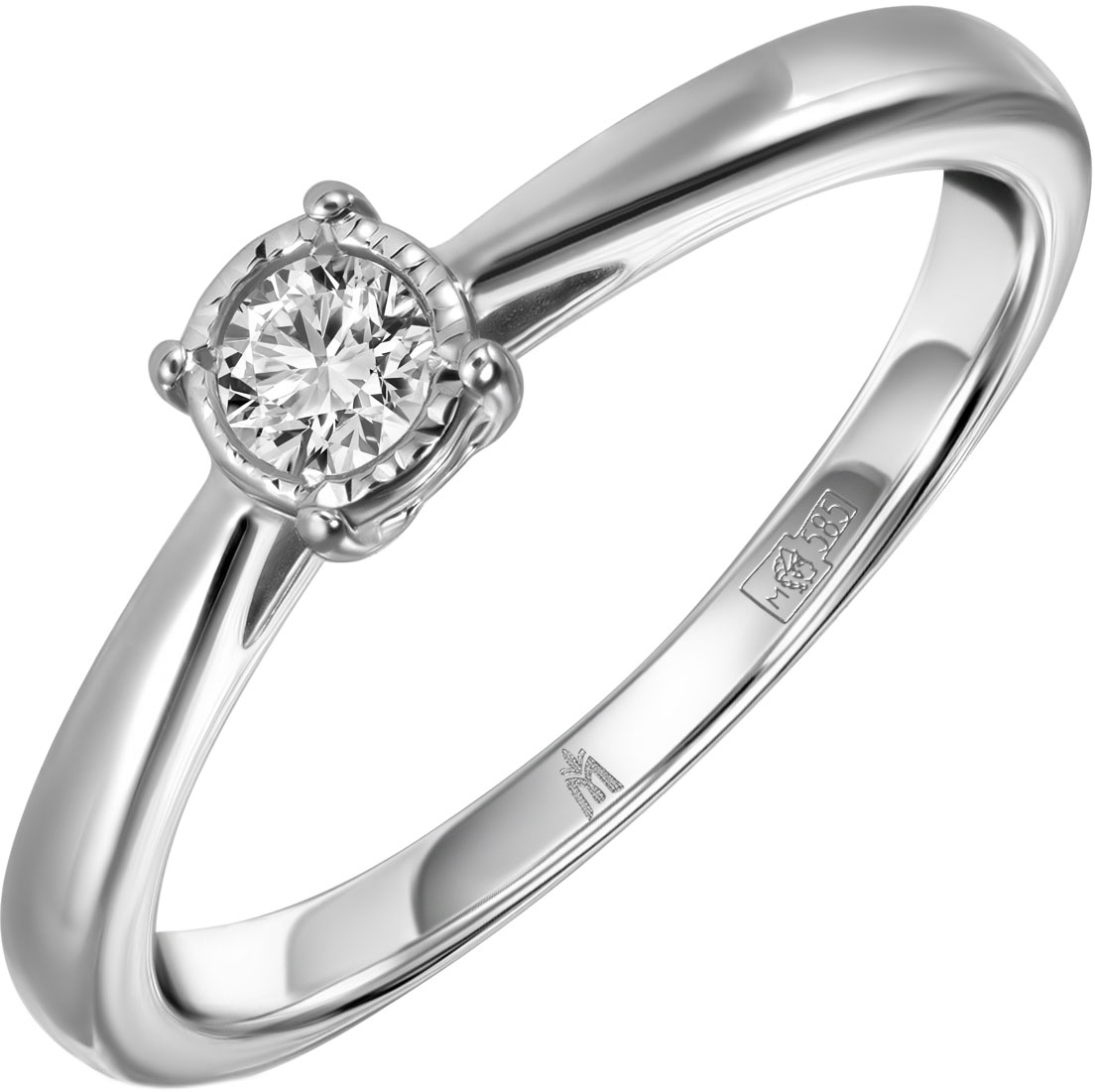 Кольца MIUZ Diamonds R01-PL-33915-W