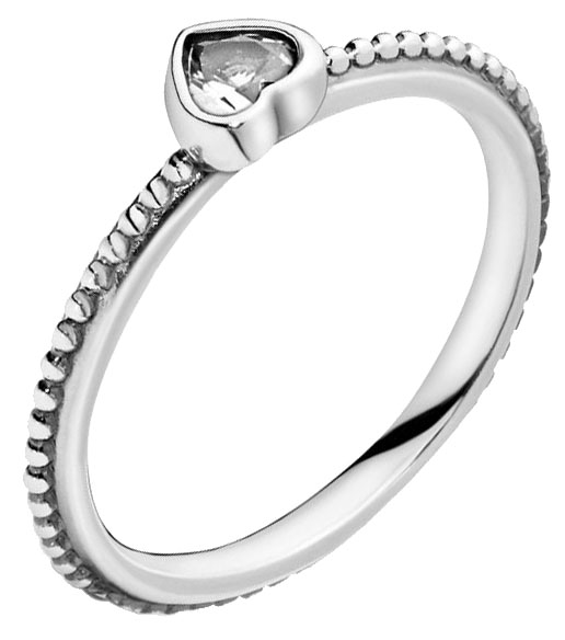 Серебряное кольцо PANDORA 190896CZ c цирконом