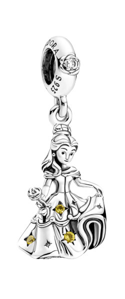 Серебряная подвеска-шарм ''Танцующая Белль'' PANDORA 790014C01 с фианитом, кристаллами