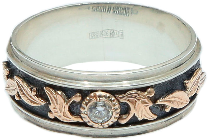 Серебряное кольцо ''Дафна'' Persian KSZ074-CIRKON с цирконом