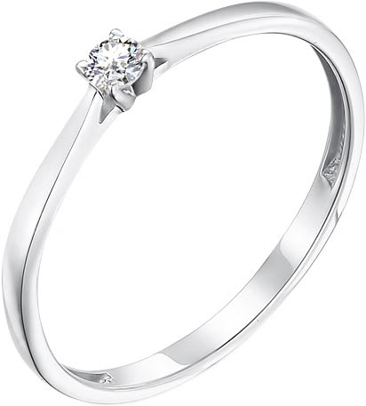 Платиновое помолвочное кольцо Platika 1-0152-901 с бриллиантом