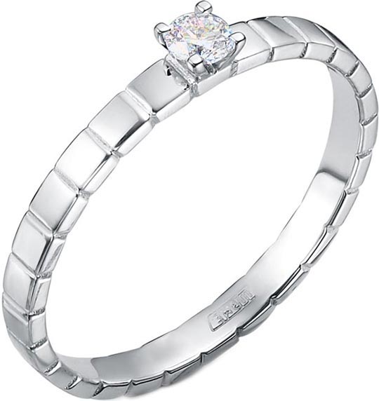 Платиновое помолвочное кольцо Platika 1-0384-901 с бриллиантом