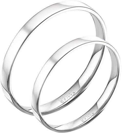 Обручальное парное кольцо из платины Platika 6-0144-900