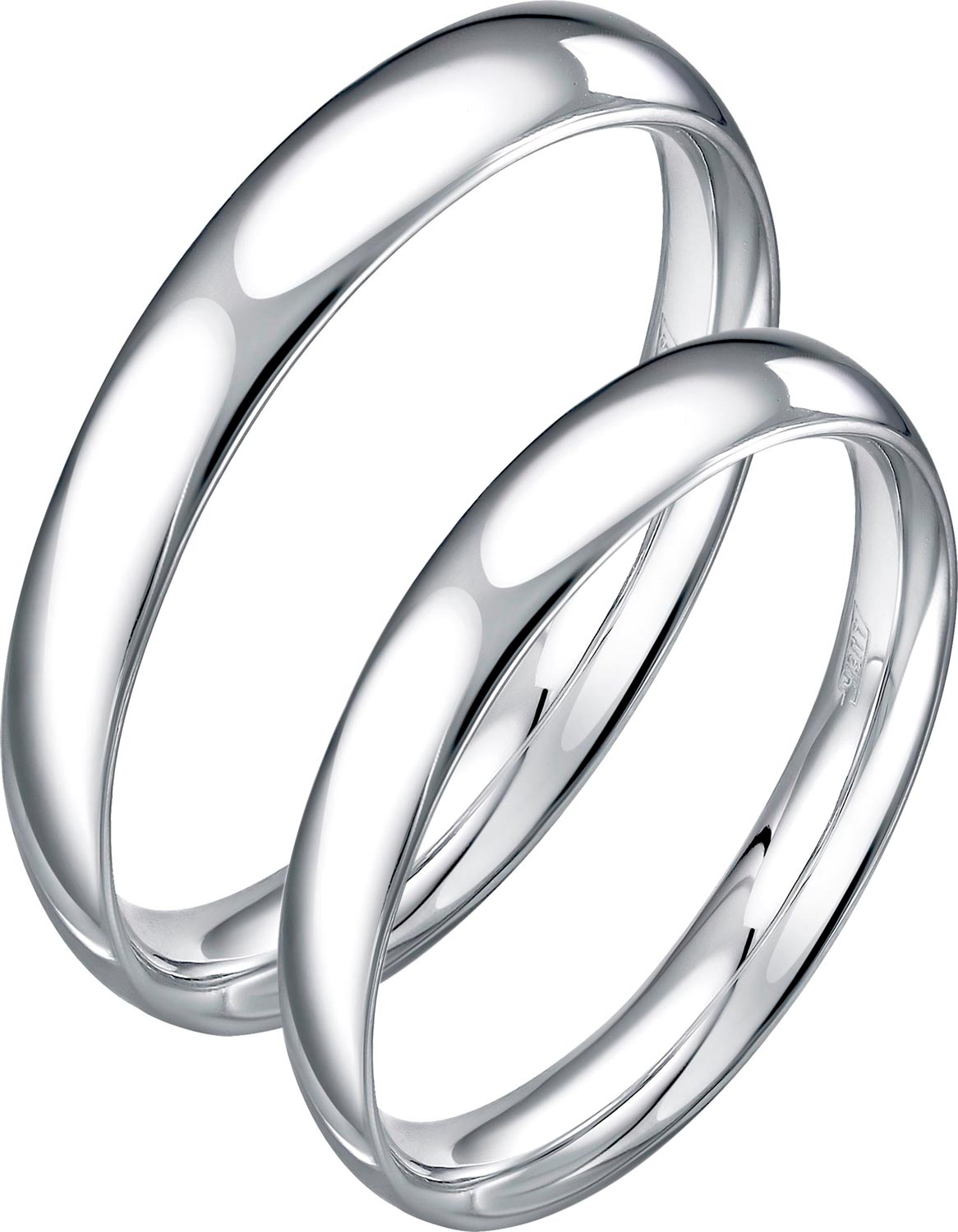 Обручальное парное кольцо из платины Platika 6-0389-900