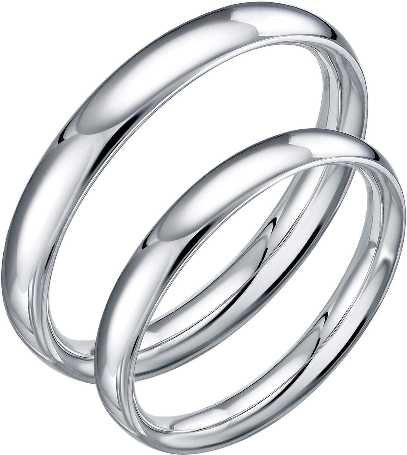 Обручальное парное кольцо из платины Platika 6-31-0078-900
