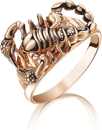 Золотое кольцо PLATINA Jewelry 01-5089-00-000-1110-59 с эмалью
