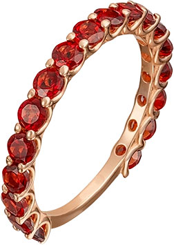 Золотое кольцо PLATINA Jewelry 01-5317-00-204-1110-57 с гранатами