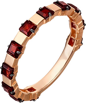 Золотое кольцо PLATINA Jewelry 01-5321-00-204-1110-57 с гранатами