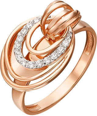 Золотое кольцо PLATINA Jewelry 01-5441-00-401-1110-23 с фианитами