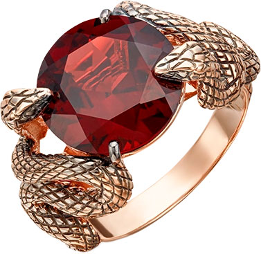 Золотое кольцо PLATINA Jewelry 01-5445-00-204-1110-46 с гранатом