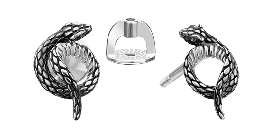 Серебряные серьги-пусеты PLATINA Jewelry 02-4663-00-000-0200-68-Ag c эмалью
