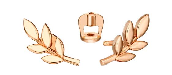 Золотые серьги PLATINA Jewelry 02-4697-00-000-1110-59