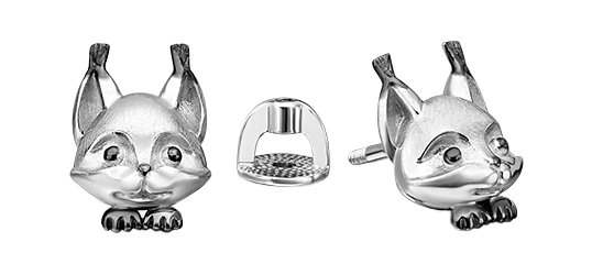 Серебряные серьги-пусеты PLATINA Jewelry 02-4976-00-000-0200-Ag