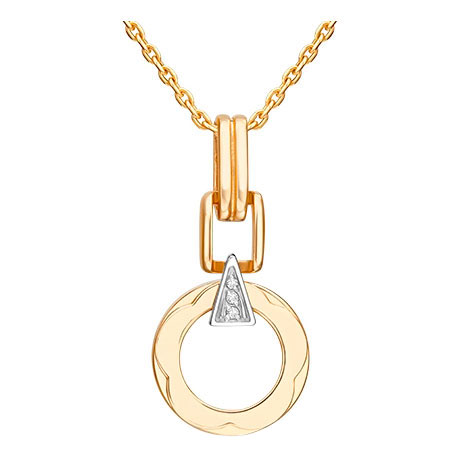 Золотая подвеска PLATINA Jewelry 03-3362-00-101-1121 с бриллиантами