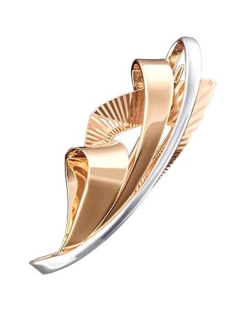 Золотая брошь PLATINA Jewelry 04-0158-00-000-1110-04