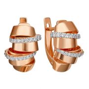 Серьги PLATINA Jewelry 02-4586-00-401-1110-48