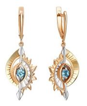 Серьги PLATINA Jewelry 02-4760-00-201-1140-76