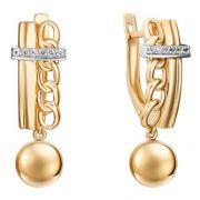 Серьги PLATINA Jewelry 02-4824-00-201-1121
