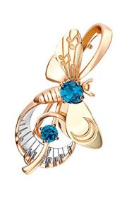 Брошь PLATINA Jewelry 04-0261-00-201-1140