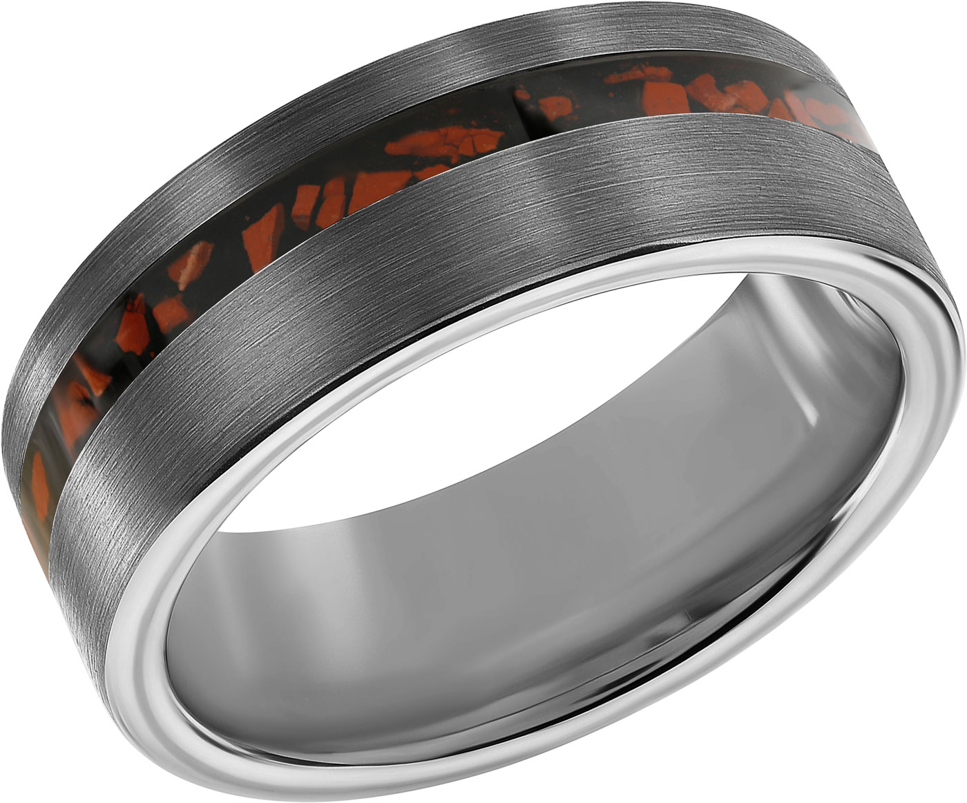 Мужское вольфрамовое кольцо POYA POYA-N-021