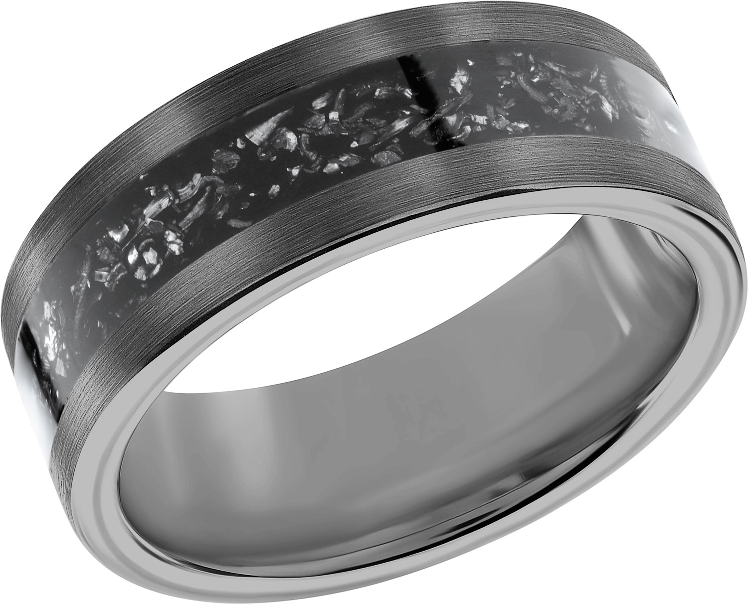 Мужское вольфрамовое кольцо POYA POYA-N-046